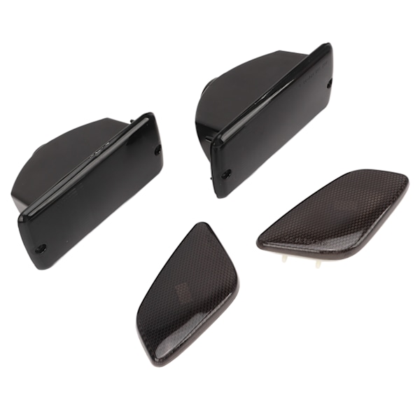 Bumper Signal Lys og Fender Sidemarker Lyshus 55055020AC Erstatning for Jeep Wrangler YJ 1997‑2006 Røyksvart