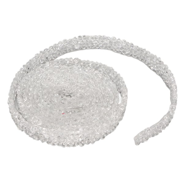 Rhinestone Bånd 5yd Lang 0,4in Bred Transparent Hvid Sikker Holdbar Krystalbånd til Bryllup Fest Fødselsdag