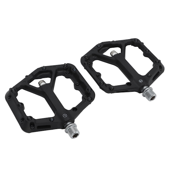 2 stk. Cykelpedaler Nylon Komposit Skridsikker Udvidelse Sort Vandafvisende Forseglede Kuglelejer Cykelpedaler Udskiftning