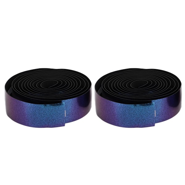 ENLEE Sykkelstyretape Støtdempende og sklisikker gradient Farge Sykkelstyre Wrap 2 Ruller Aurora Gradvis Blå