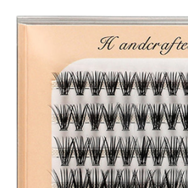 Lash Clusters Simulering Mixed Handcrafted Mjuk Lättvikt Tät DIY Ögonfransförlängning för makeup