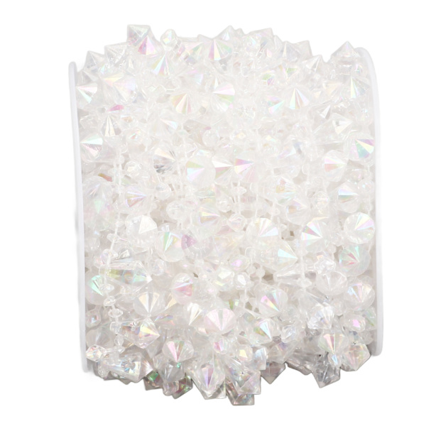 11 Yards Rhinestone Trim Justerbar längd Gör-det-själv handgjorda Strasskedja för sömnad Hantverk Gör-det-själv smycken