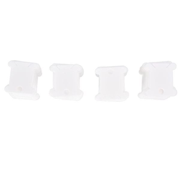200 stk Plasttrådsspoler Sortering Opbevaring Funktion Hvid Smuk Praktisk Husholdning DIY Sytrådsopbevaring