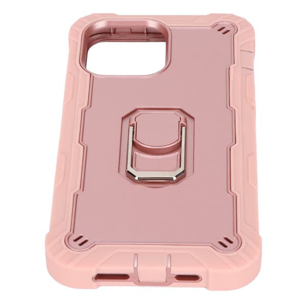 Ripebestandige Armor-deksler med stativ for IPhone 13 Pro Max mobiltelefoner Armor Protect Case (Rosa Gull)