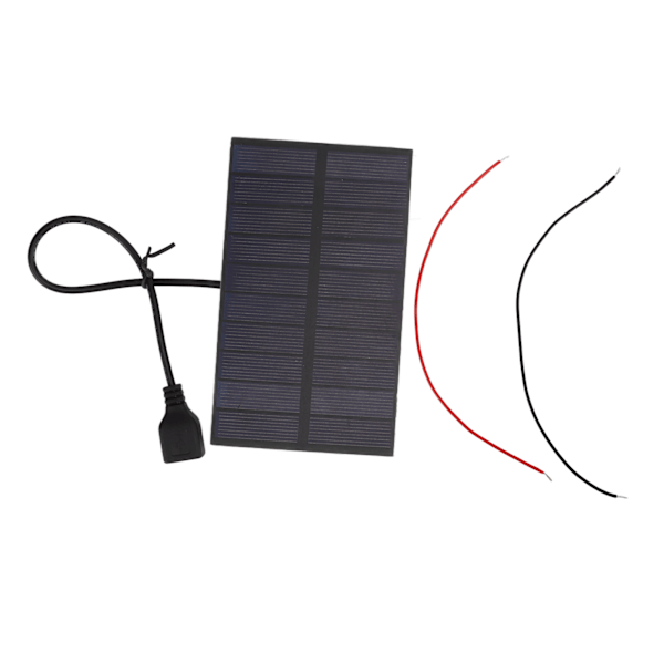 1,5W 5V Monokristallin Silikon DIY Solpaneler med USB-gränssnitt Flexibelt Mini Solpanel