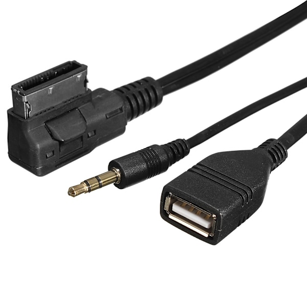 Musikk MDI AMI MMI-grensesnitt USB+Lader AUX-kabel for A6L A8L Q7 A3 A4L A5 A1