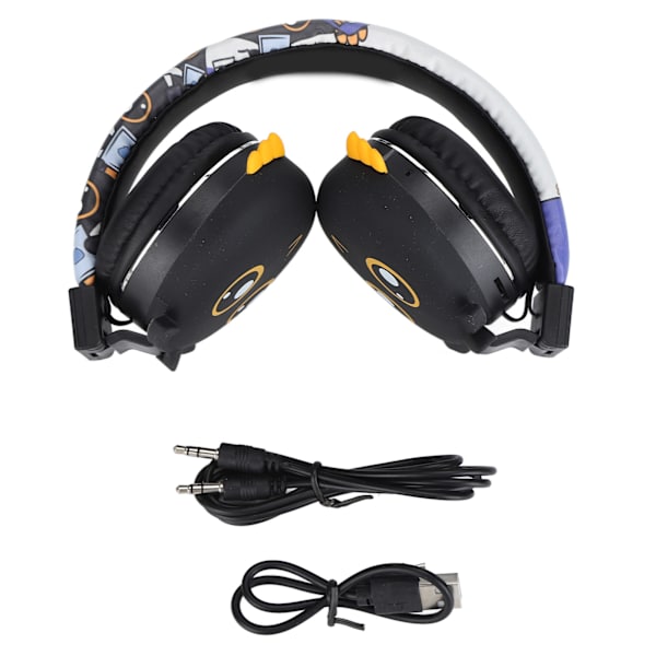 YLFASHION Børne Cartoon Bluetooth Headset Stereo Foldbar Støtte Hukommelseskort Linje i Børn Trådløse Hovedtelefoner til PC