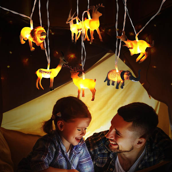 Animal String Lights 10 LEDs Små djur String Lights Barnrumsdekoration för barnrum Inomhus String Lights