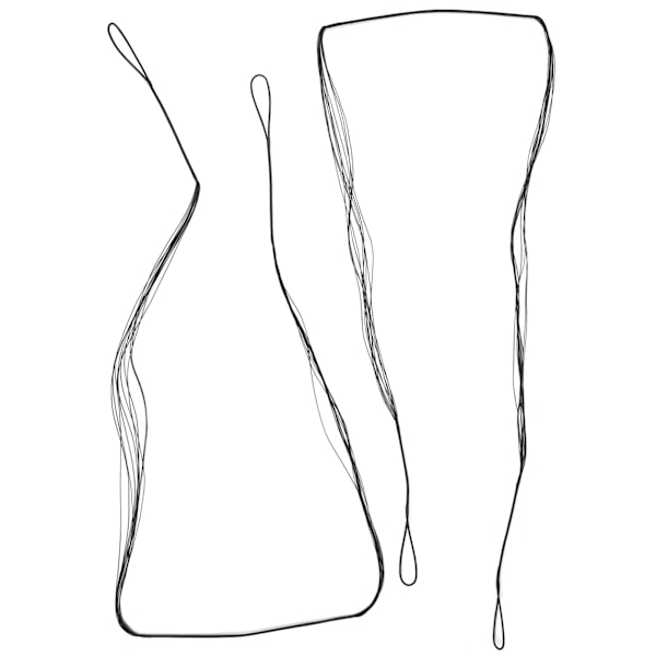12 tråder Tradisjonell recurve bueskyting buesnor Polyester erstatningsbue snor