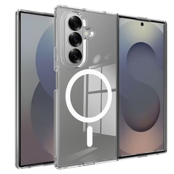 Compatible with Samsung Z Fold7 Transparent TPU Case - Transparent Transparent transparent