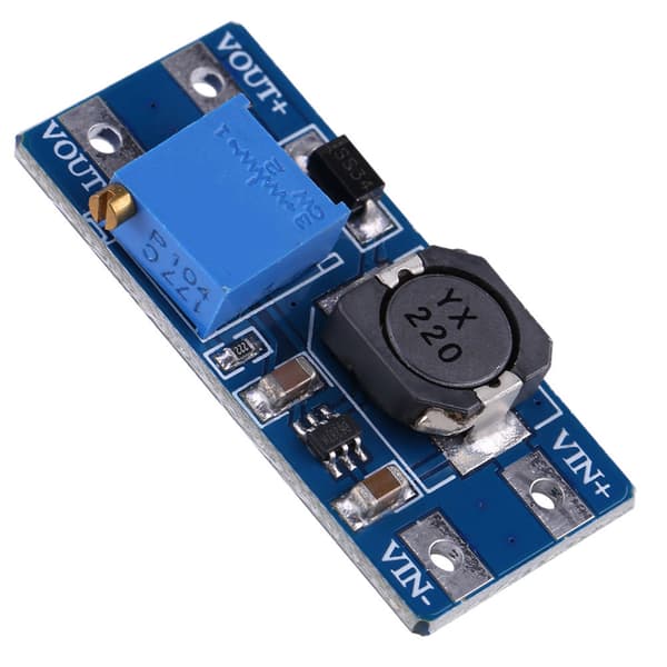 DCDC Spændingstrin Op Justerbar Boost Converter Strømforsyningsmodul 2A