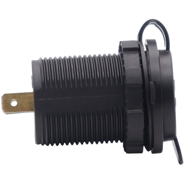 45W PD Type-C billaddare USB Quick Charge 3.0 Typ C laddare uttag för 12V/24V bilbåt marin ATV lastbil och motorcykel, modell: svart
