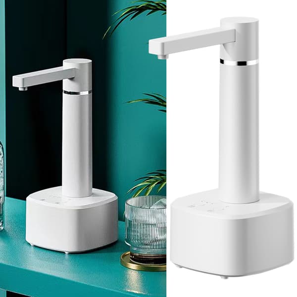 【NX】Automatisk dricksvattenflaskpump Kompakt Lätt Smart Mycket Effektiv Elektrisk Vattendispenser för Hem Vit