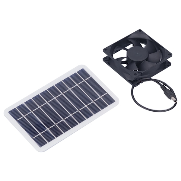 2,5W solpanelventilator Solventilator til husdyravl for udendørs plantning