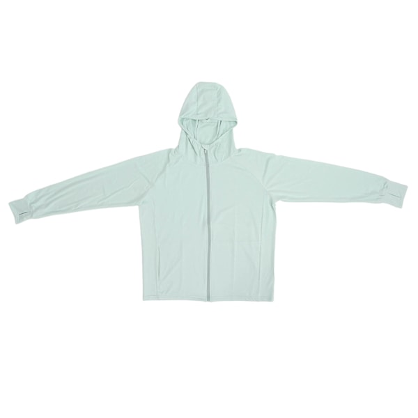 Solskyddshuvtröja för kvinnor sommar utomhus andas långärmad UV-skyddsjacka (grön) M/L