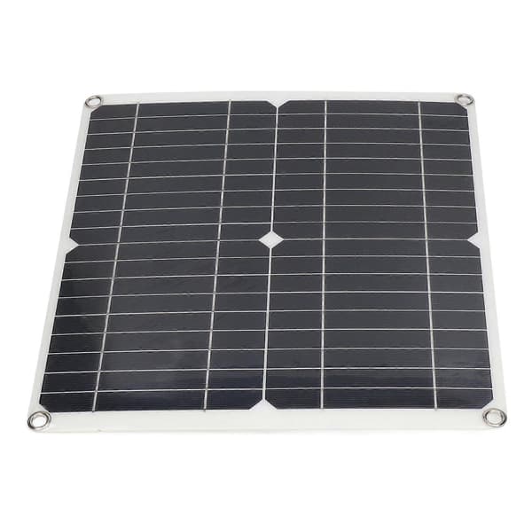 Solpanelkit Mono Intelligent Beskyttelse Fleksibelt Solpanel med 100A Controller til Off Grid System 25W 15V