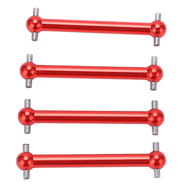 4 kpl RC Metal Dog Bone -vetoakseli Etu ja Taka Universal Dog Bone Tamiya TT02B 1/10 RC-autolle Parannusosat Punainen