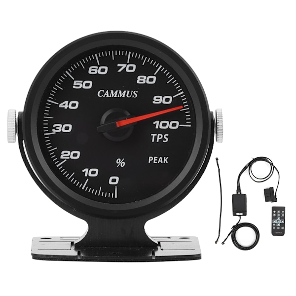 CAMMUS 60 mm gasspjällsöppningsmätare tonad 17 färger OBD2 Racing SingleFunction TPS Meter Återmontering