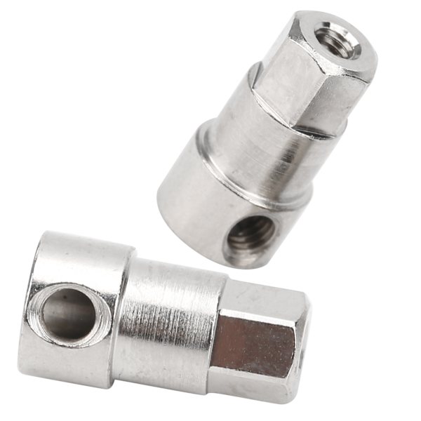 2 stk. metall bakakseldeler for 63 mm dekk Passer for WPL D12 1/10 RC lastebil (045S)