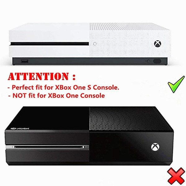 Lodret stativ til Xbox One S Indbyggede køleventiler og skridsikre fødder til Microsoft Xbox One Slim-spilkonsol dockmontering