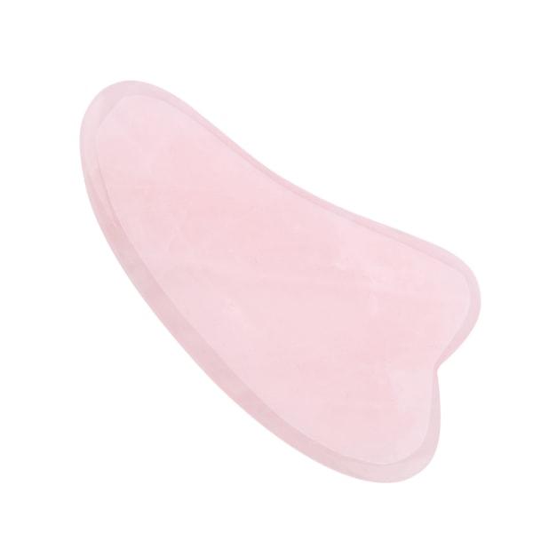 Naturlig Rose Quartz Skraping Plate Helse Healing Care Massasjesteiner