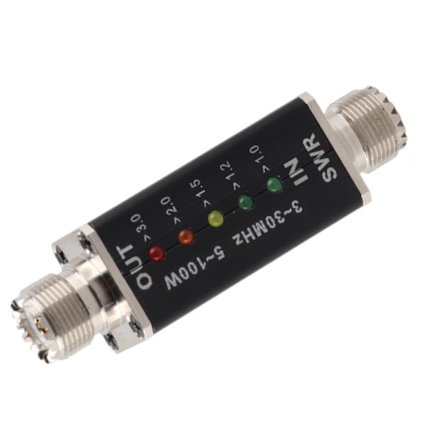 5-100W Standing Wave Meter Mini Shortwave LED-indikator SWR-mätare för antennradio