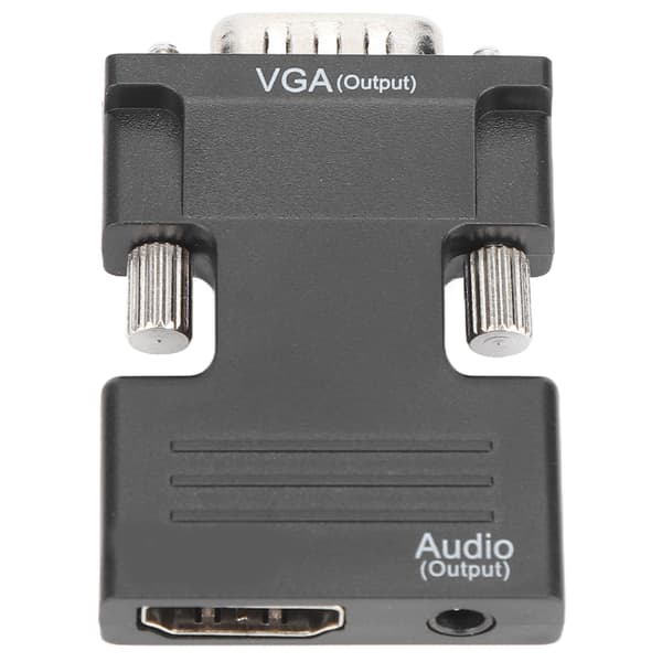【NX】HD Multimedia Interface hunn til VGA hann-omformer med 3,5 mm lydkabel for bærbare datamaskiner, PC-er, skjermer