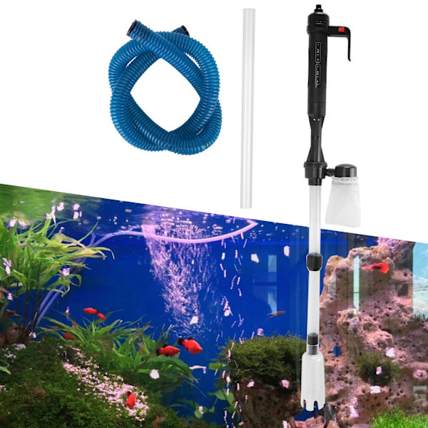 Elektrisk akvarellrenare Sifon Vattenfilter Akvarium Sand Washer Vattenbyte PumpUS Plug 110V