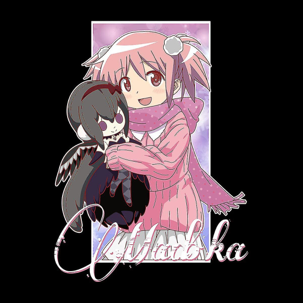 Madoka Puella Magi Madoka Magica Doll herrejakke Black White X-Large