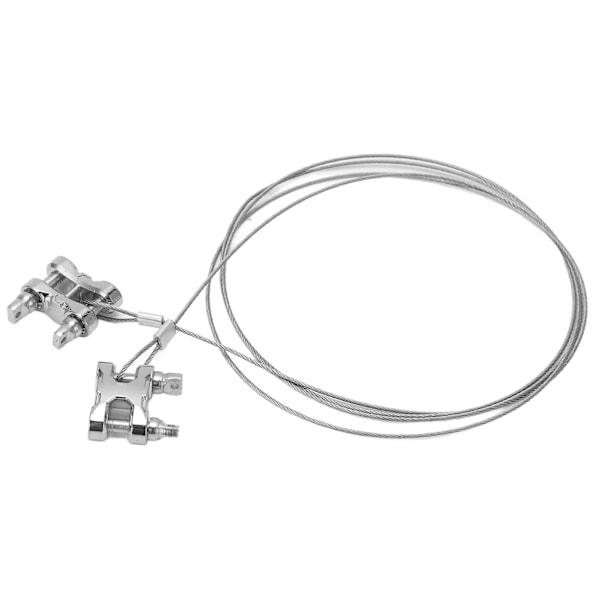 RC dragrep Kit Simuleringssläp kedja dragrep med stötfångare dragkrok för 1/10 RC bil lastbil CrawlerSilver