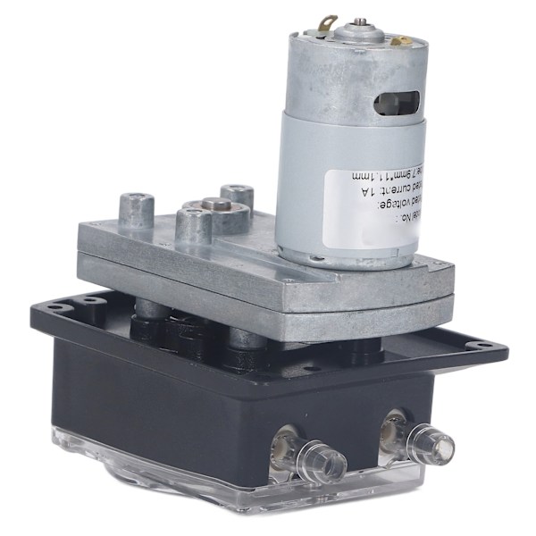 Högflöde peristaltisk pump 1500ml/min Micro dubbelhuvud peristaltisk vätskepump för tvättmaskiner DC24V