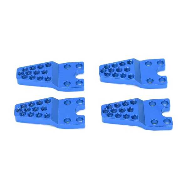 【NX】4 stk. RC-feste i aluminiumslegering, slitesterkt, solid, utskiftbart justeringstilbehør for 1/10 1/8 simuleringsklatrebil, blå