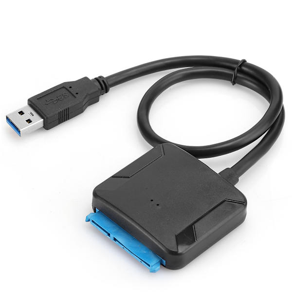 SATA till USB 3.0-kabel 2,5/3,5 tum Square HDD SSD-hårddiskkonverterare linjeadapter