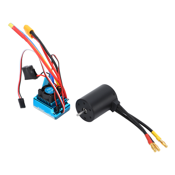 3650 3600KV borstlös ESC och 120A borstlös motor Vattentät RC-bildel för 1:10 RC-bil och 1/8 RC-bil