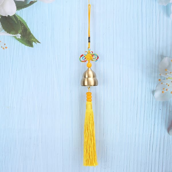 Mässing kalebass hänge Good Luck Geomancy Bell Wind Chime hängande prydnad present