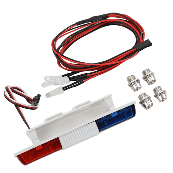 RC bil LED-lampor Fjärrkontroll Crawler Simulering Flash Lamp Bar Vit ljus med 4 LightsSquare