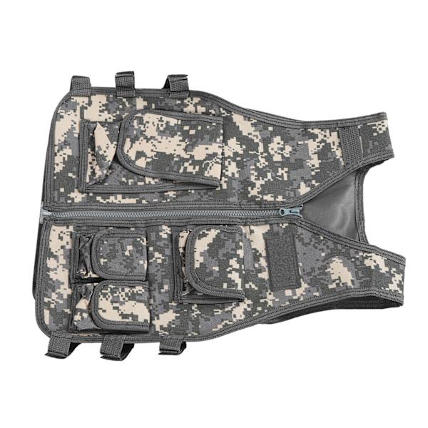 Lasten Ulkoiluliivi Lapsille Camouflage Takki Liivi Taskuilla Pelien Harjoitteluun S 38cm / 14.96in