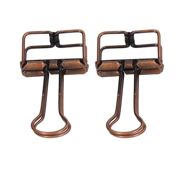 80 st Hål Binder Clips 1,8 cm Robust Metall Ihålig Stark Klämma Pappersklämmor för Hemmakontor Studier Lila Brons