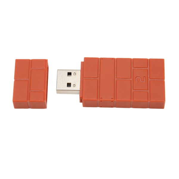 USB Trådlös Kontrolleradapter Multifunktionell Bluetooth-Kontroller för PC för Windows för OS X för Steam Deck för RPi Tegelröd