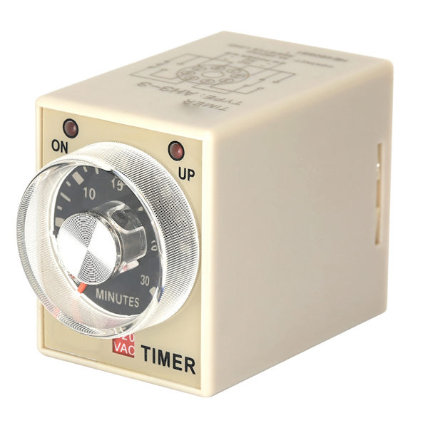 220VAC 30 minutter Strømforsinkelse Timer Tidsrelæ AH3-3(30M)