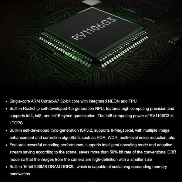 Luckfox Pico Zero Linux Micro-WiFi6-udviklingskort baseret på RV1106G3-chip 1 TOPS computerkraft 8 GB EMMC med 8Ω 2 W højttaler Black