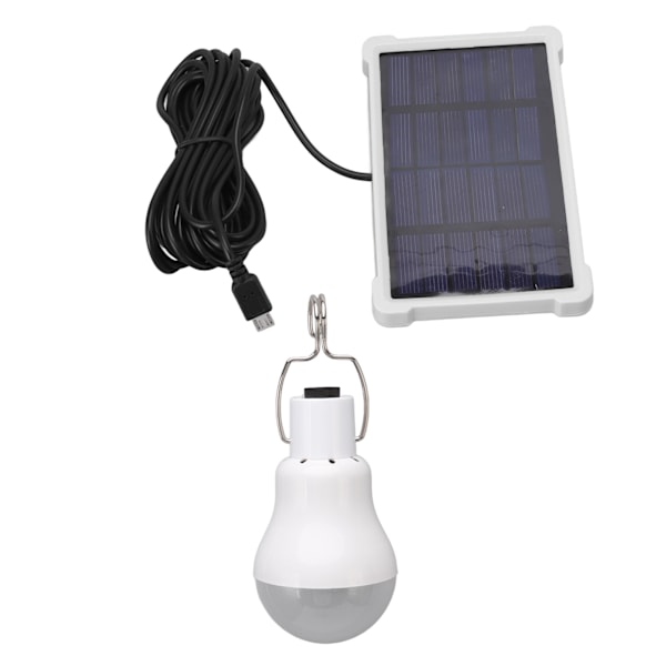 LED Solcelle Pære Lys Bærbar ABS og PC 150LM Hvidt Lys Sol Camping Lampe Til Fiskeri Kylling Coop Belysning