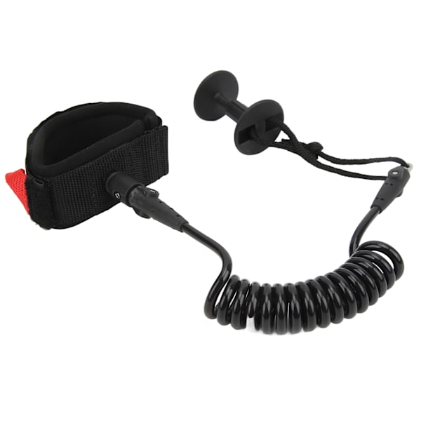 5,5 mm 4 jalkaa Melonta Lauta Kädenhihna Elastisen TPU Kädenhihna Surffiliina Stand Up Paddle Leash Surffilaudalle Musta