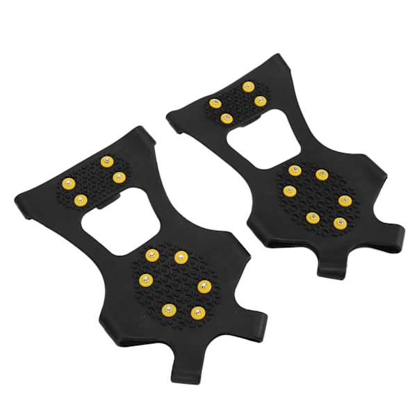 2 stk. 10 Tands Isbrodder Udendørs Sne Klatring Isbrodder Anti Slip Sko Pigge Isbrodder til Bjergbestigning Vandreture L (39‑46)