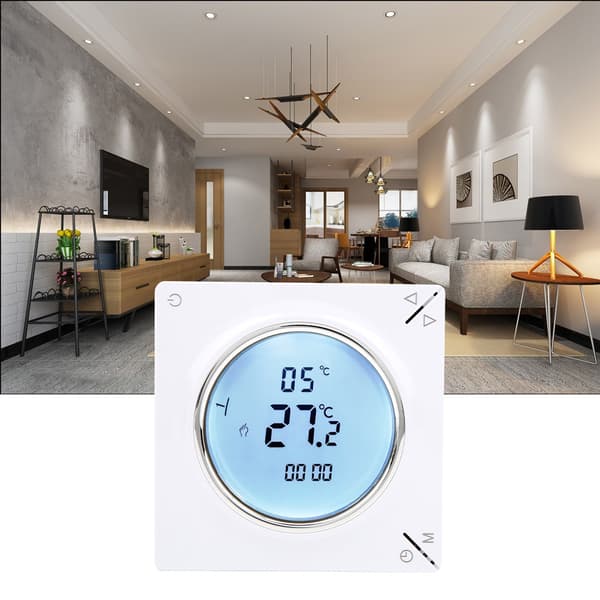 Digital LCD programmerbar termostat til husholdningsbrug Elektrisk varmetermostat temperaturregulator
