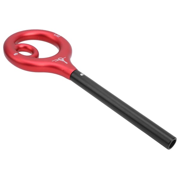 【NX】Utomhus Descender Aluminiumlegering Nedstigning Abseiling Device Bergsklättringsutrustning Röd