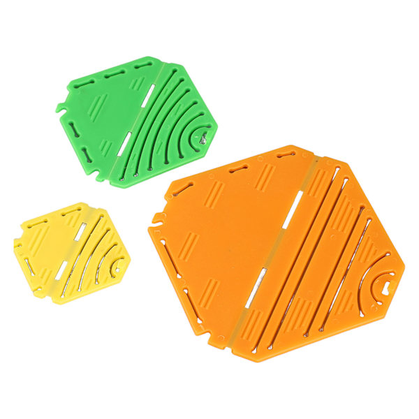 3 st Flower Maker Set DIY Rhombus Flower snabbt enkelt Harts Kanzashi Flower Maker tallrikar för barn flickor