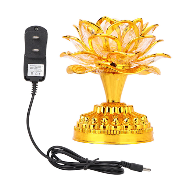 LED-lootuslamppu Koti Buddha-lamppu Kulta 36 kappaletta lauluja US-pistokkeella 110-240 V Ilman paristojen toimitusta