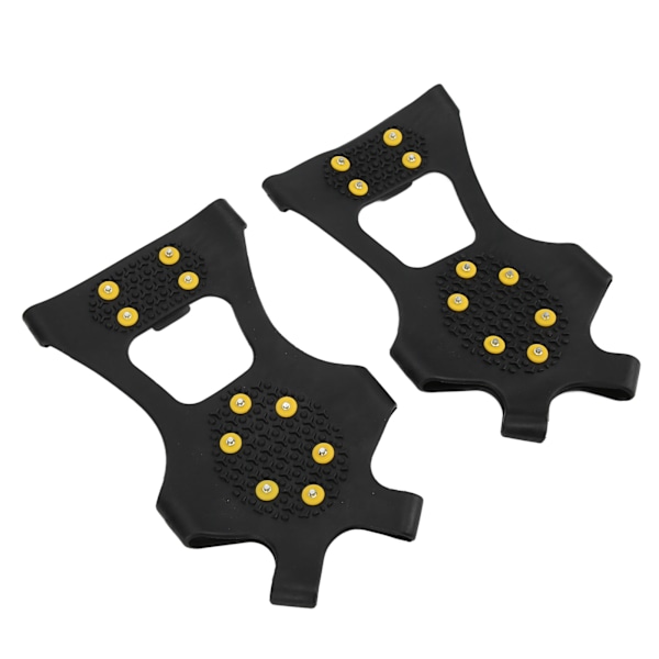 2 stk. 10 Tands Isbrodder Udendørs Sne Klatring Isbrodder Anti Slip Sko Pigge Isbrodder til Bjergbestigning Vandreture M (36‑41)