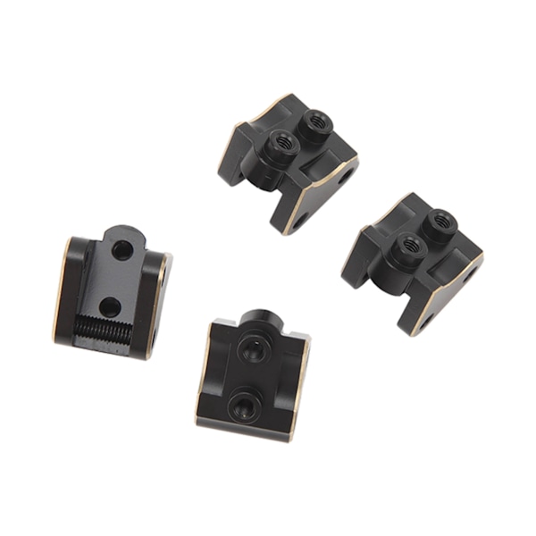 4 stk RC Link Mount Messing Stabil Rustfri RC Oppgraderingsdeler for Axial SCX10 II AR44 Aksler 1/10 Svart